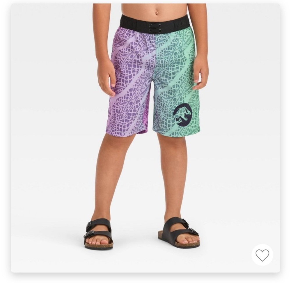 Jurassic Park swim shorts snakeskin printed swim shorts teal purple black S M